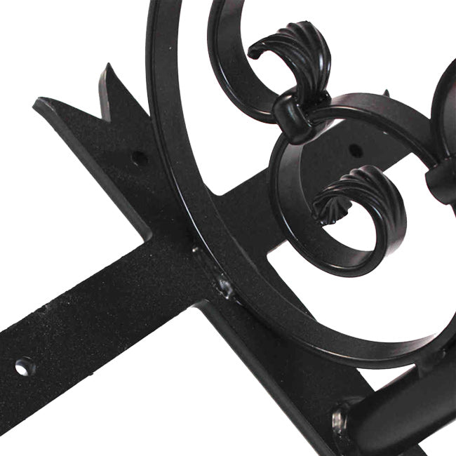 Detail of wrought-iron bracket