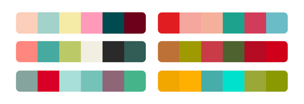 Different color palettes to try this Christmas