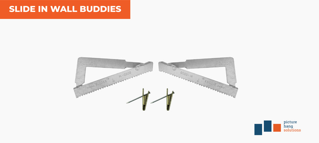 Slide-in Wall Buddies for Metal Frames