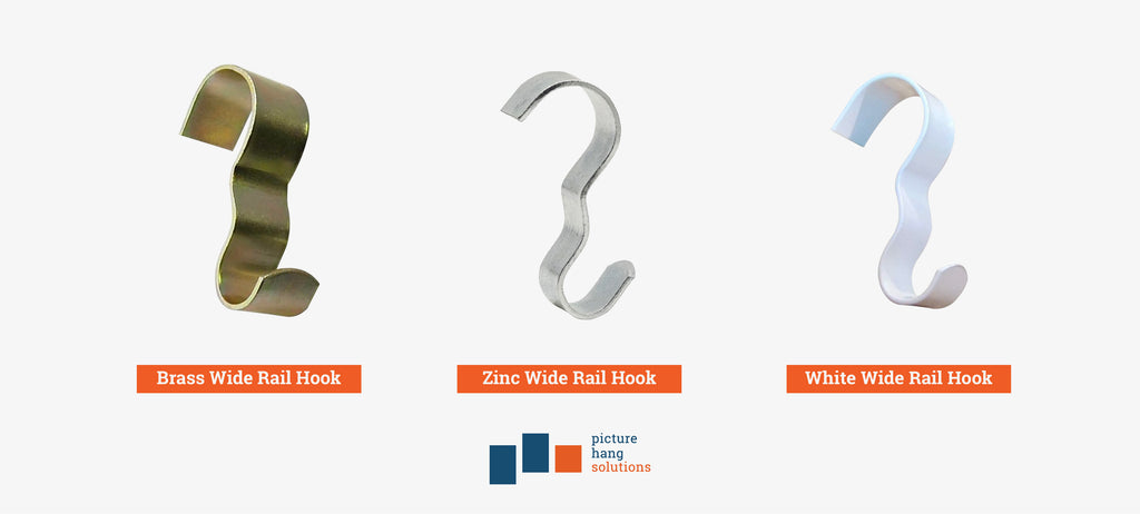 Wide Picture Rail Hooks