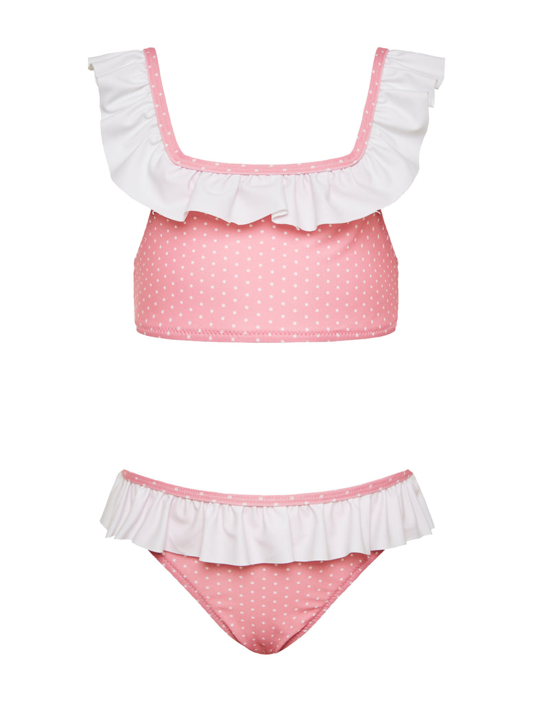 Bubble Pink Ruffles Bikini – Perle d' Azur