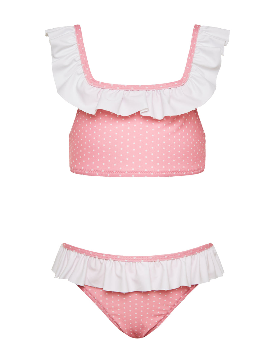 Bubble Pink Ruffles Bikini – Perle d' Azur