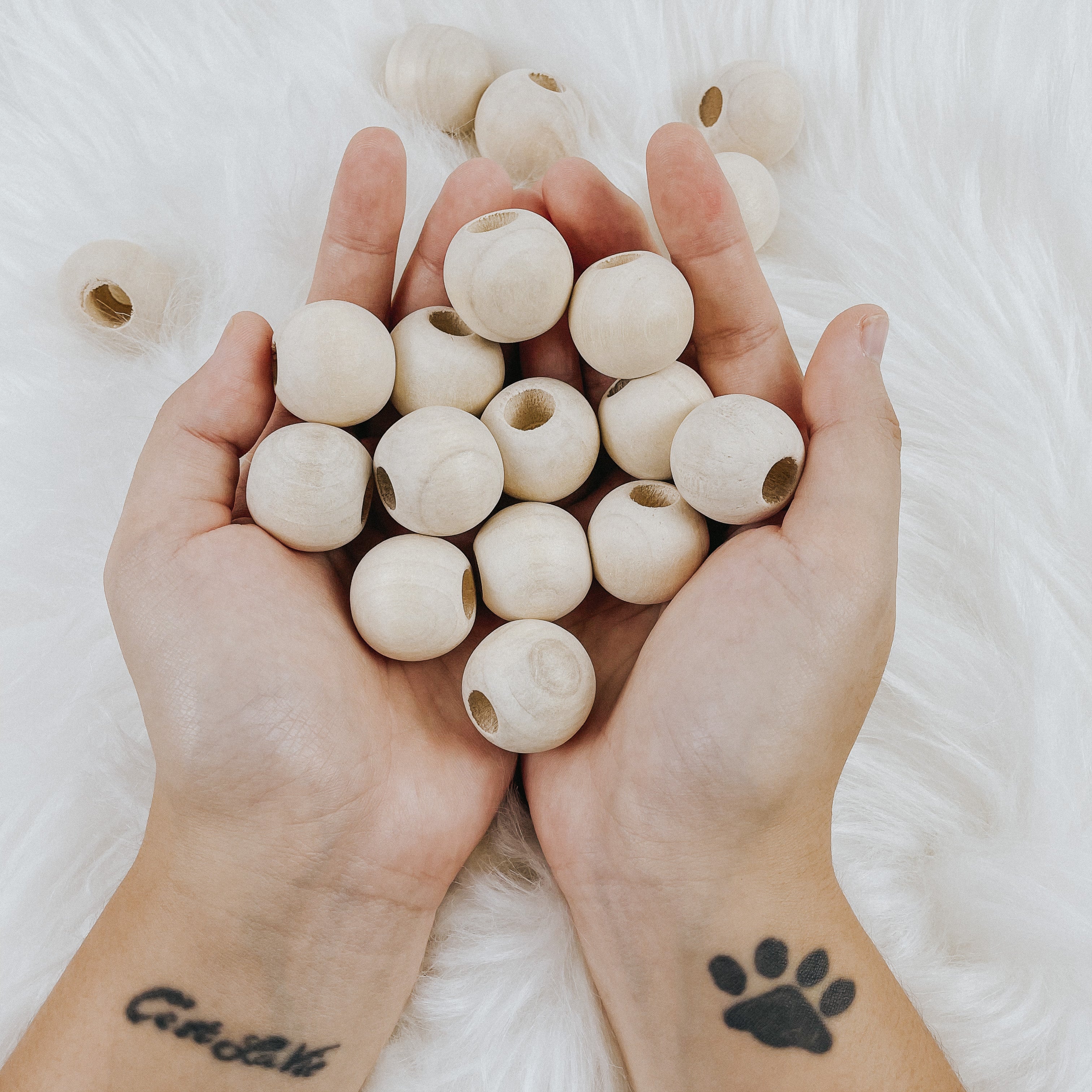 Oversized Wooden Styling Beads –