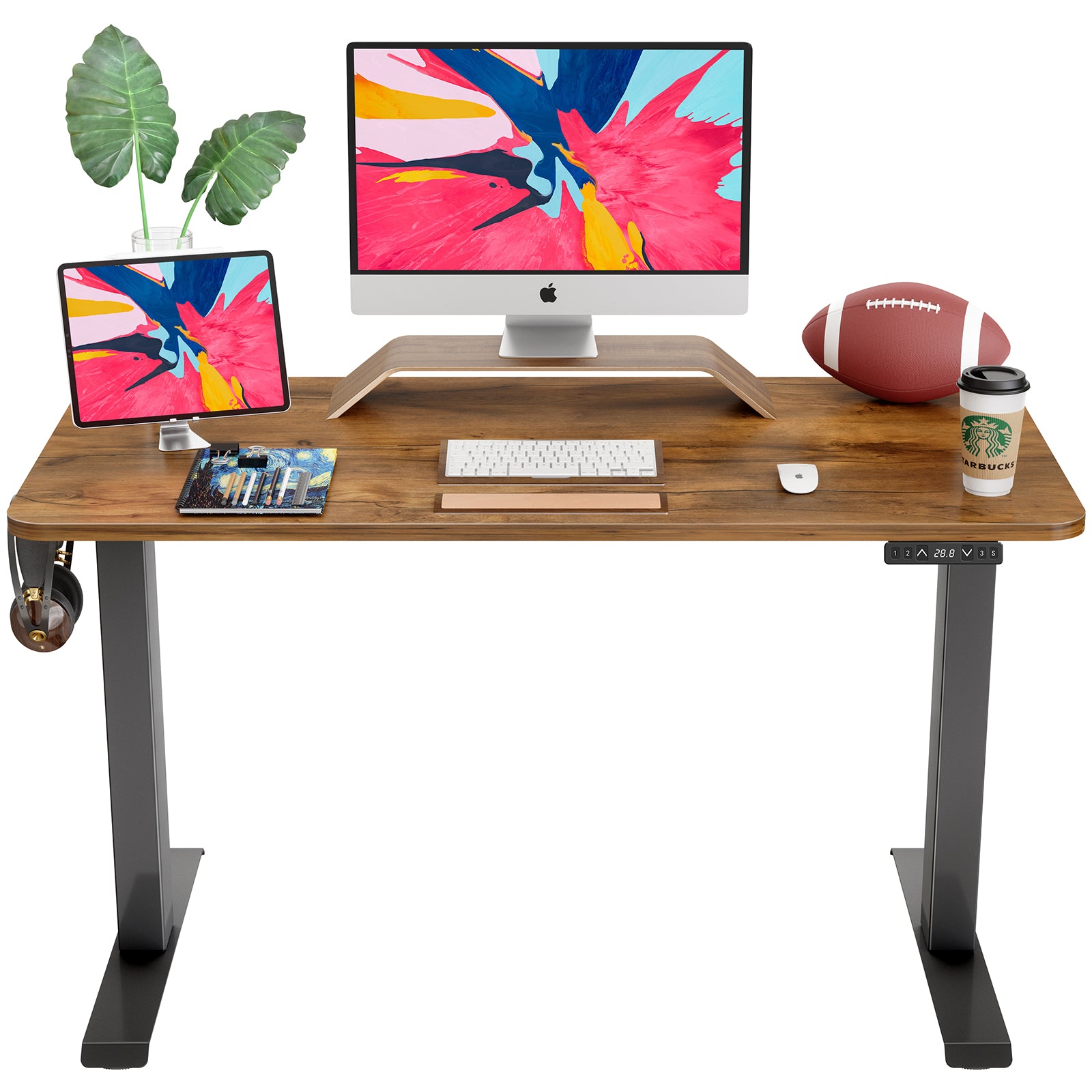 famisky crank adjustable height standing desk