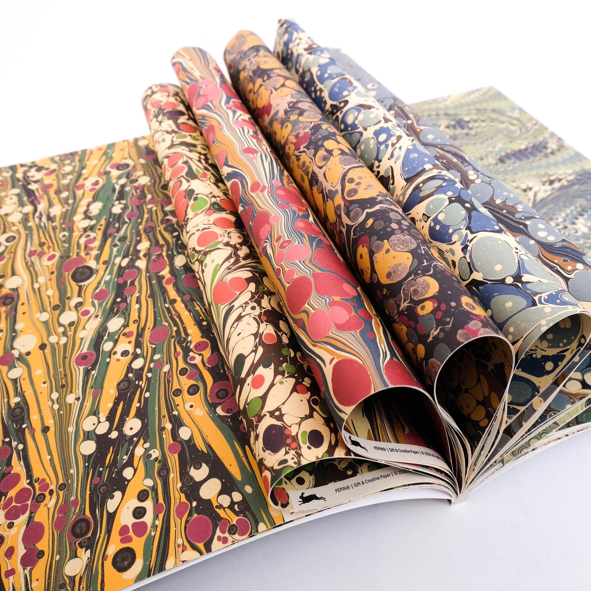 Geschenk-en Decoratief 'Marbled Paper Designs' – STEEN EN BEEN