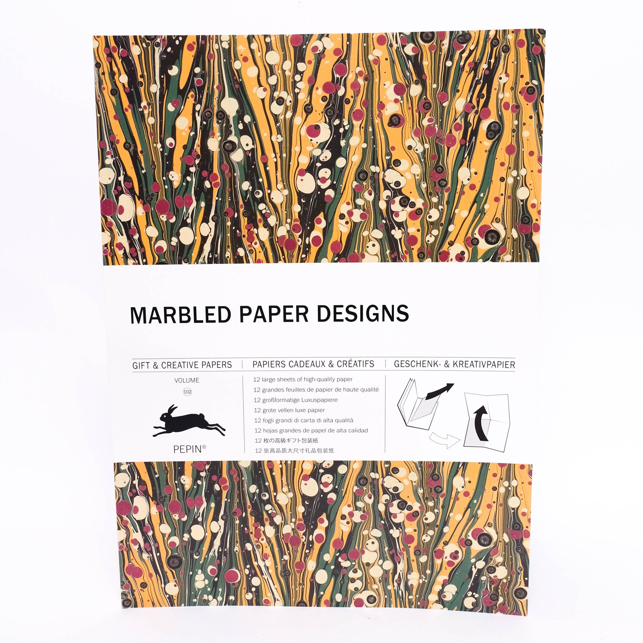 Geschenk-en Decoratief 'Marbled Paper Designs' – STEEN EN BEEN