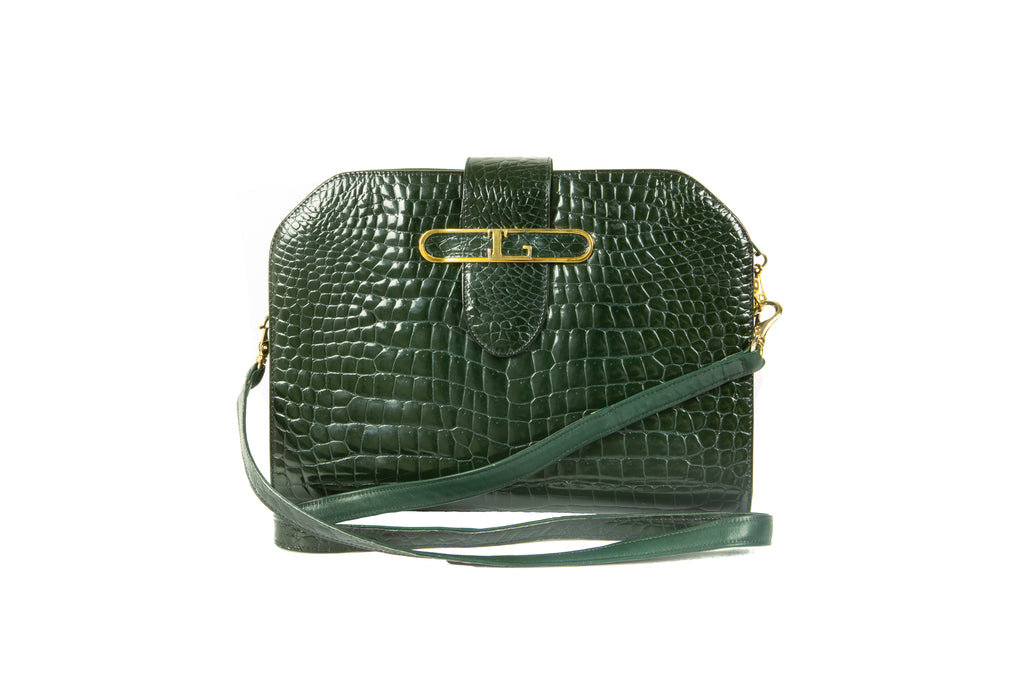 Noé leather handbag Louis Vuitton Green in Leather - 32261235