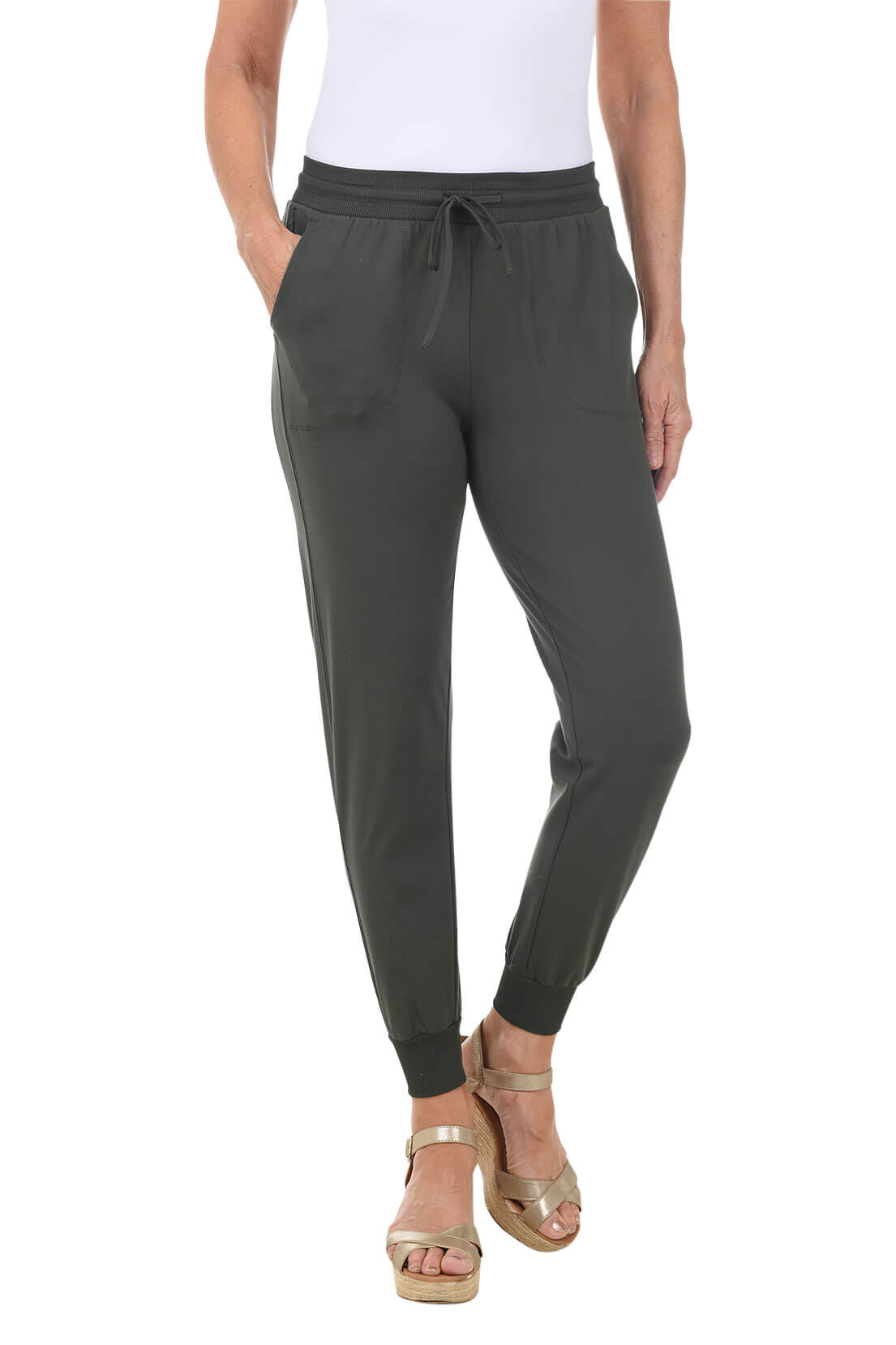 Zac and Rachel Solid Ankle-Length Jogger Pant