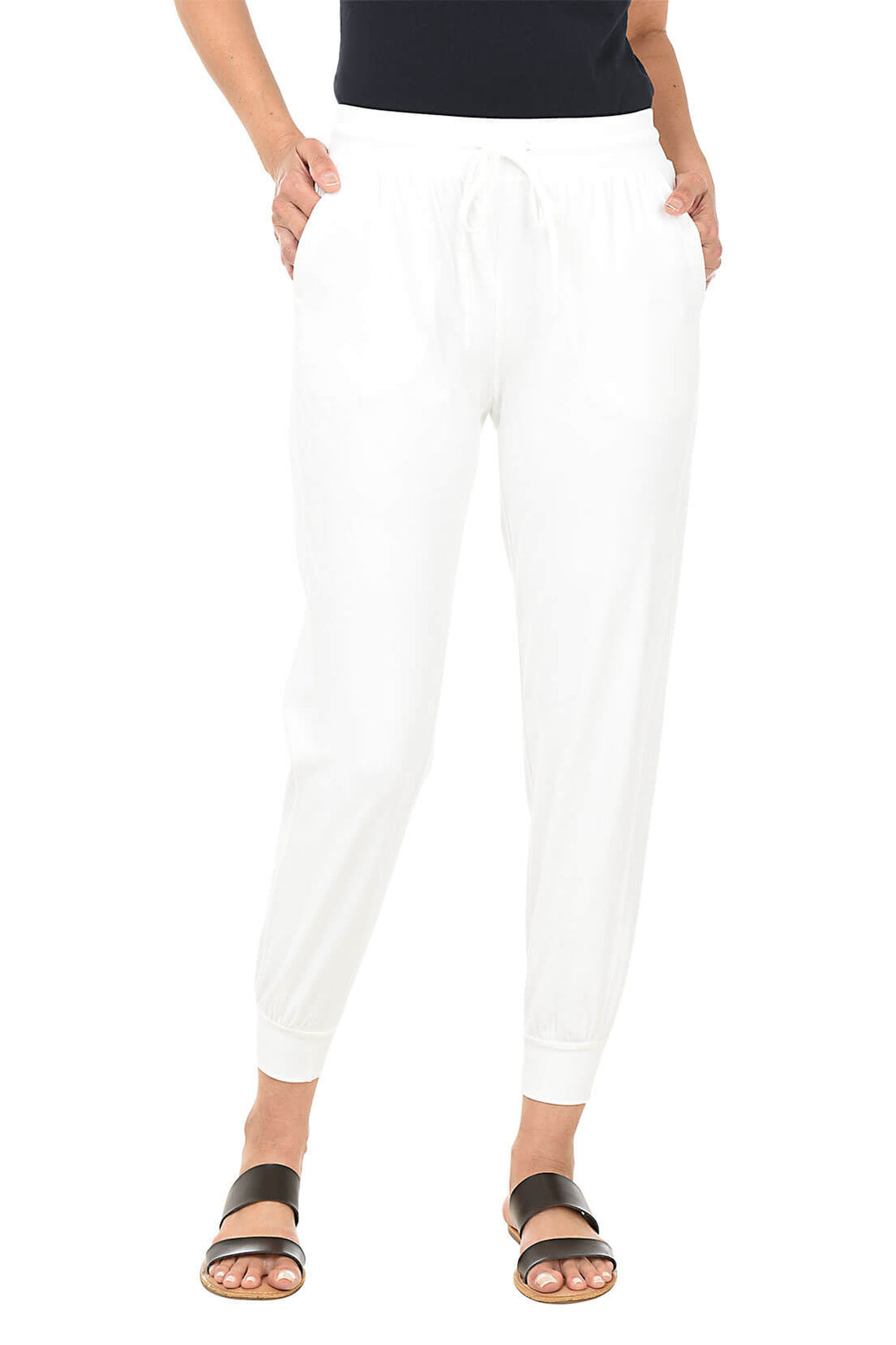 Zac and Rachel Solid Ankle-Length Jogger Pant