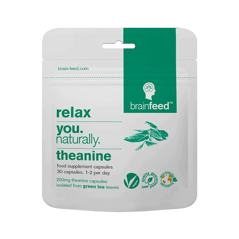 Brain Feed Relax Natural Theanine 250mg 30 Capsules