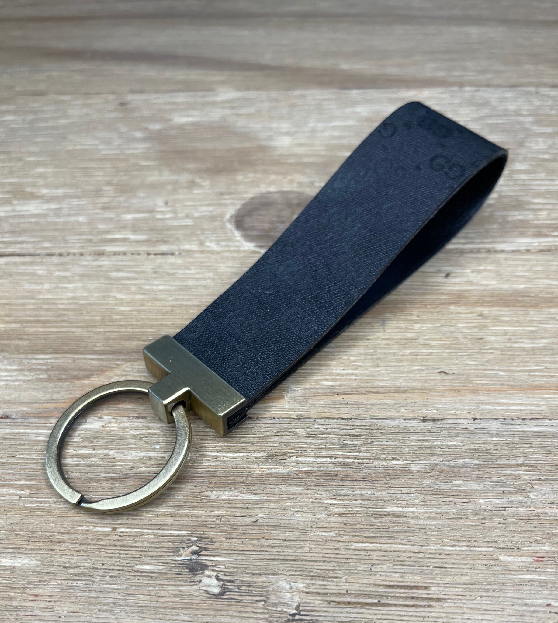 upcycled gucci keychain