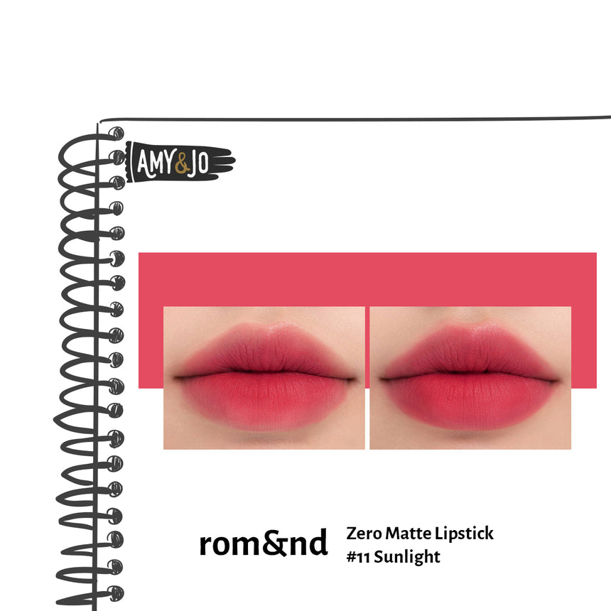 ふるさと割 新品未使用 romnd ゼロマットリップスティック 11 サンライト