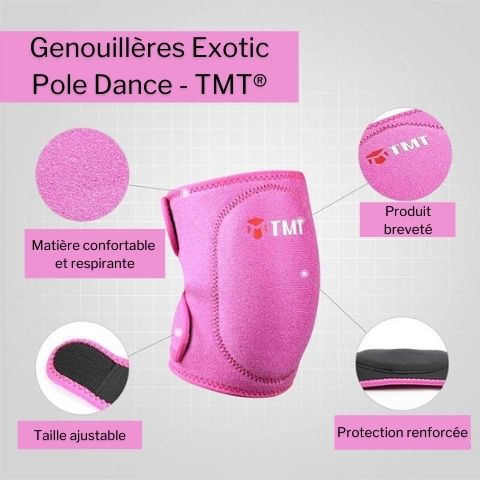 3 paires de danse genouillère Volleyball genouillères pour femmes filles  homme danseurs Yoga Pole Floor Dance antidérapant élastique rembourré  genouillère soutien avec éponge K