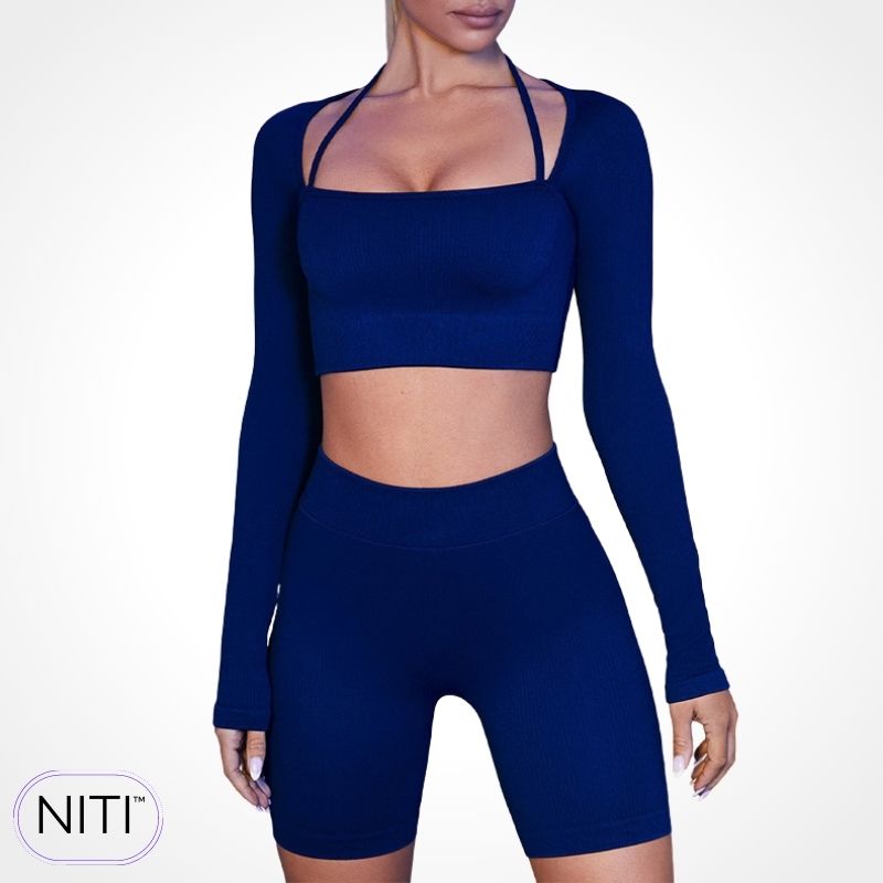 Pole Dance Outfit Set - NITI™ - Blue / S