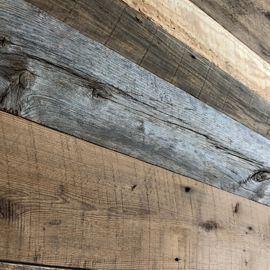 Gray Reclaimed Barn Wood Wall Planks