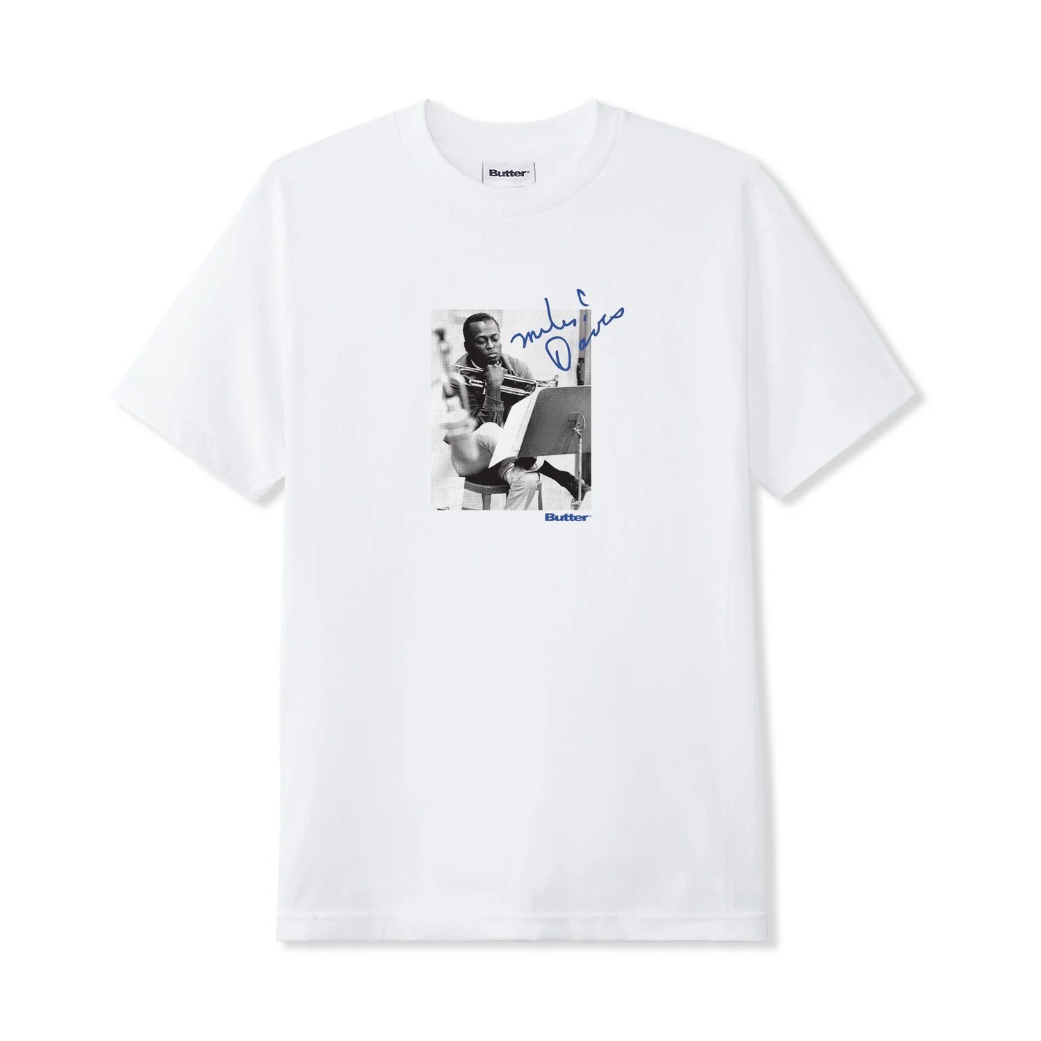BUTTER GOODS Miles Davis Kind Of Blue Tee White