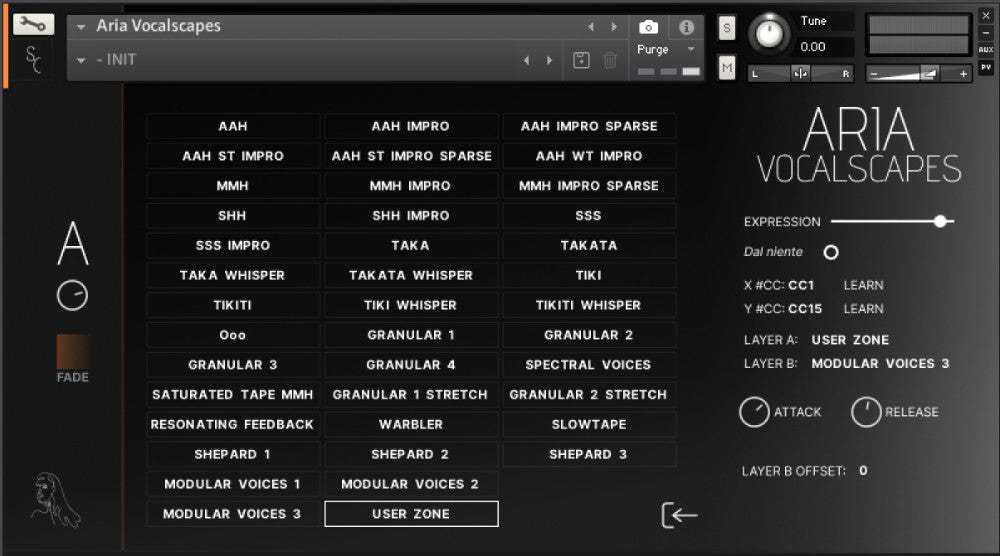 Articulations User Zone GUI