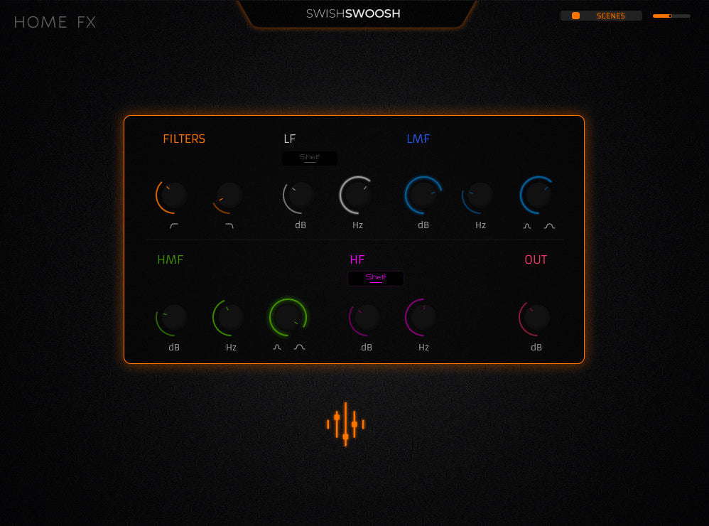 Little Amber Interface EQ Tools page