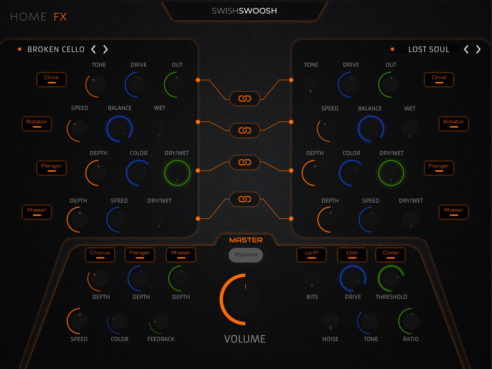 Little Amber Interface FX page