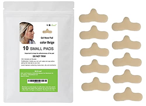 M.B. Leaf 10 Pack CPAP Nose Pads - Nasal Pads for CPAP Mask - CPAP Supplies for CPAP Machine - Sleep Apnea Mask Comfort Pad - CPAP Cushions for Most