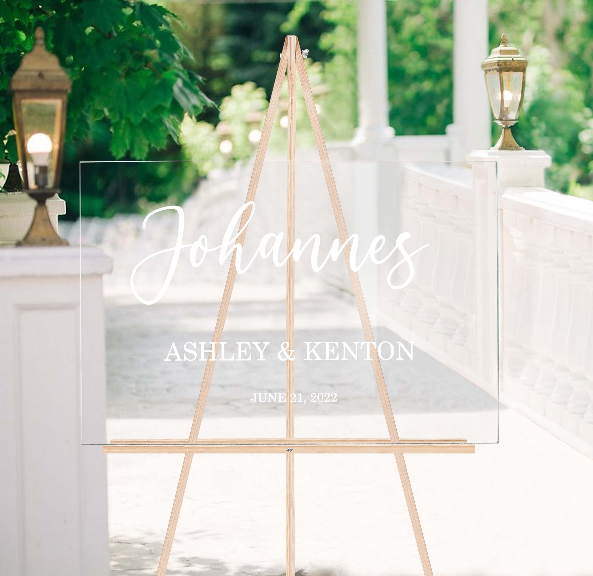 Acrylic 'Welcome To Our Unplugged Ceremony' Wedding Sign – Wedding Lux