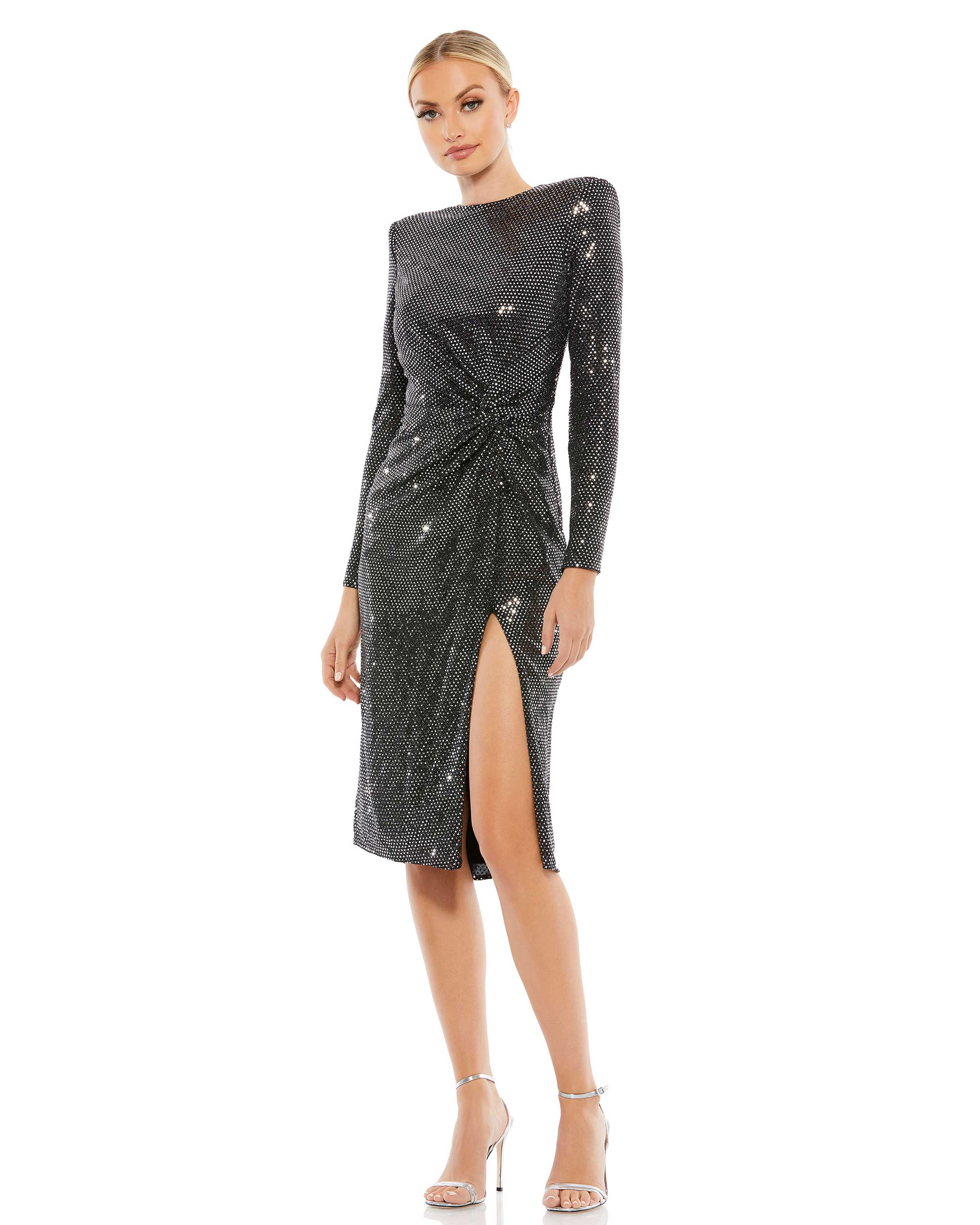Short Sleeve Sheer Top Lace Bustier Dress – Mac Duggal