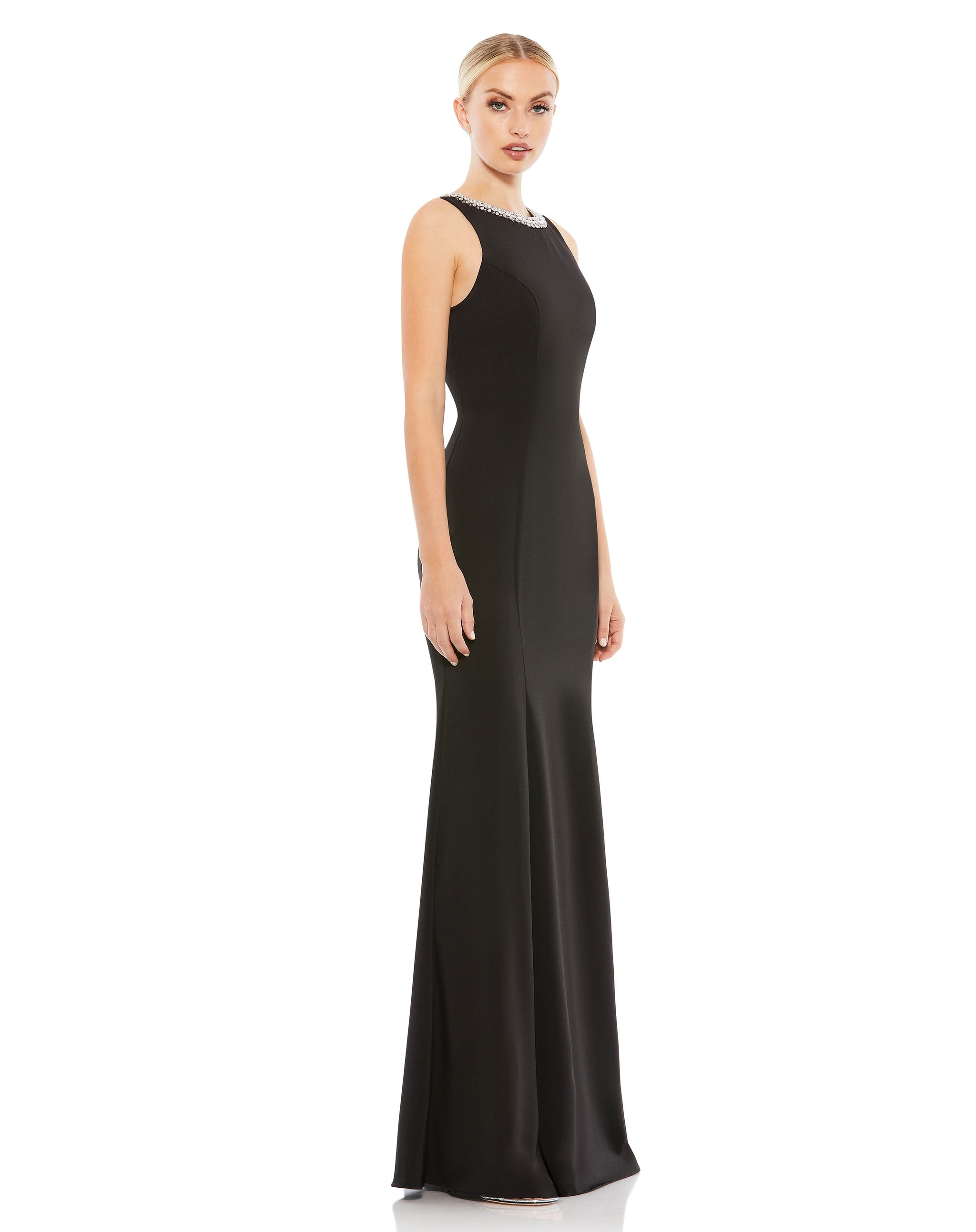 Embellished Neck Trumpet Gown – Mac Duggal