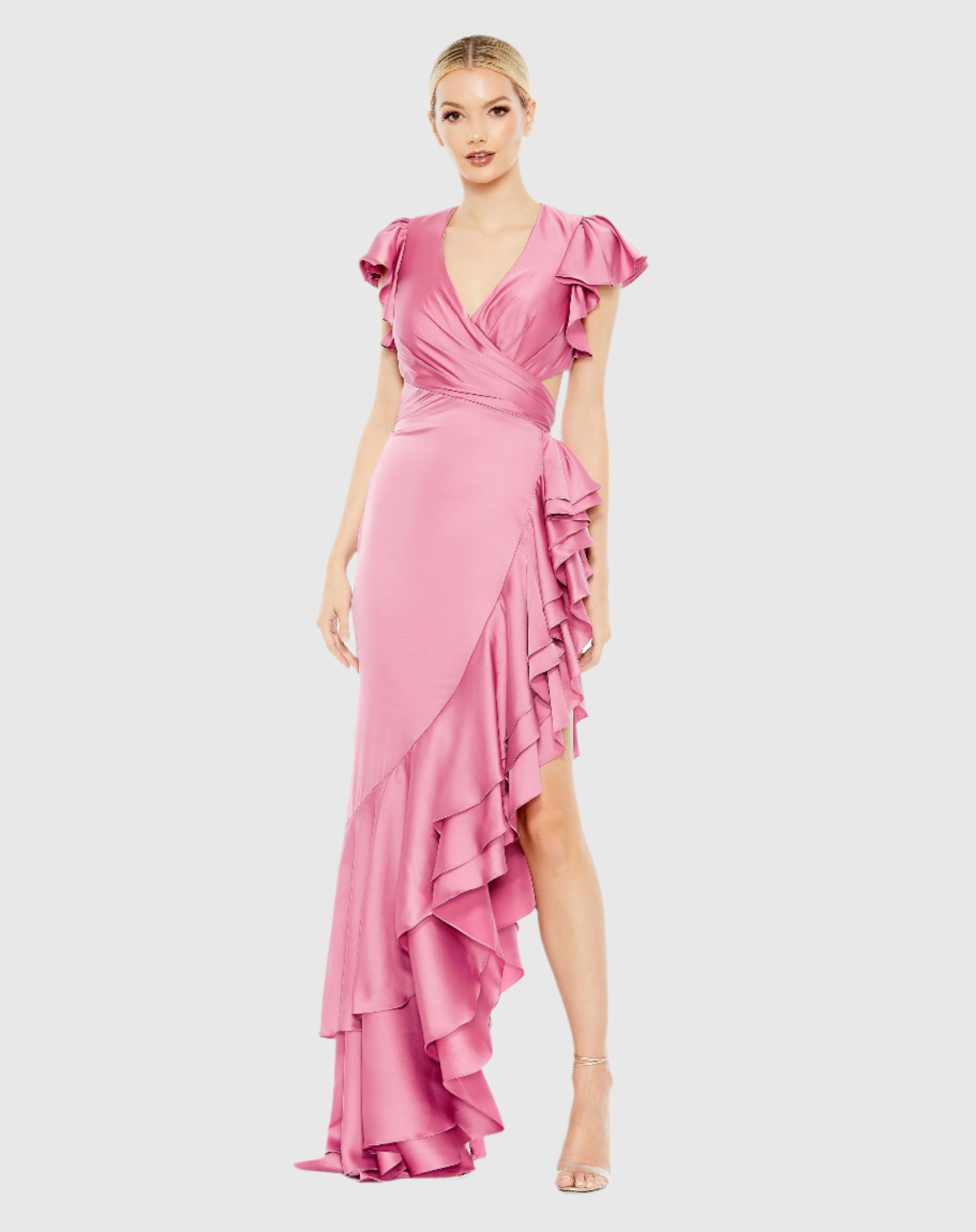 In The Moment High Low Tulle Dress - Magenta Pink - H&O