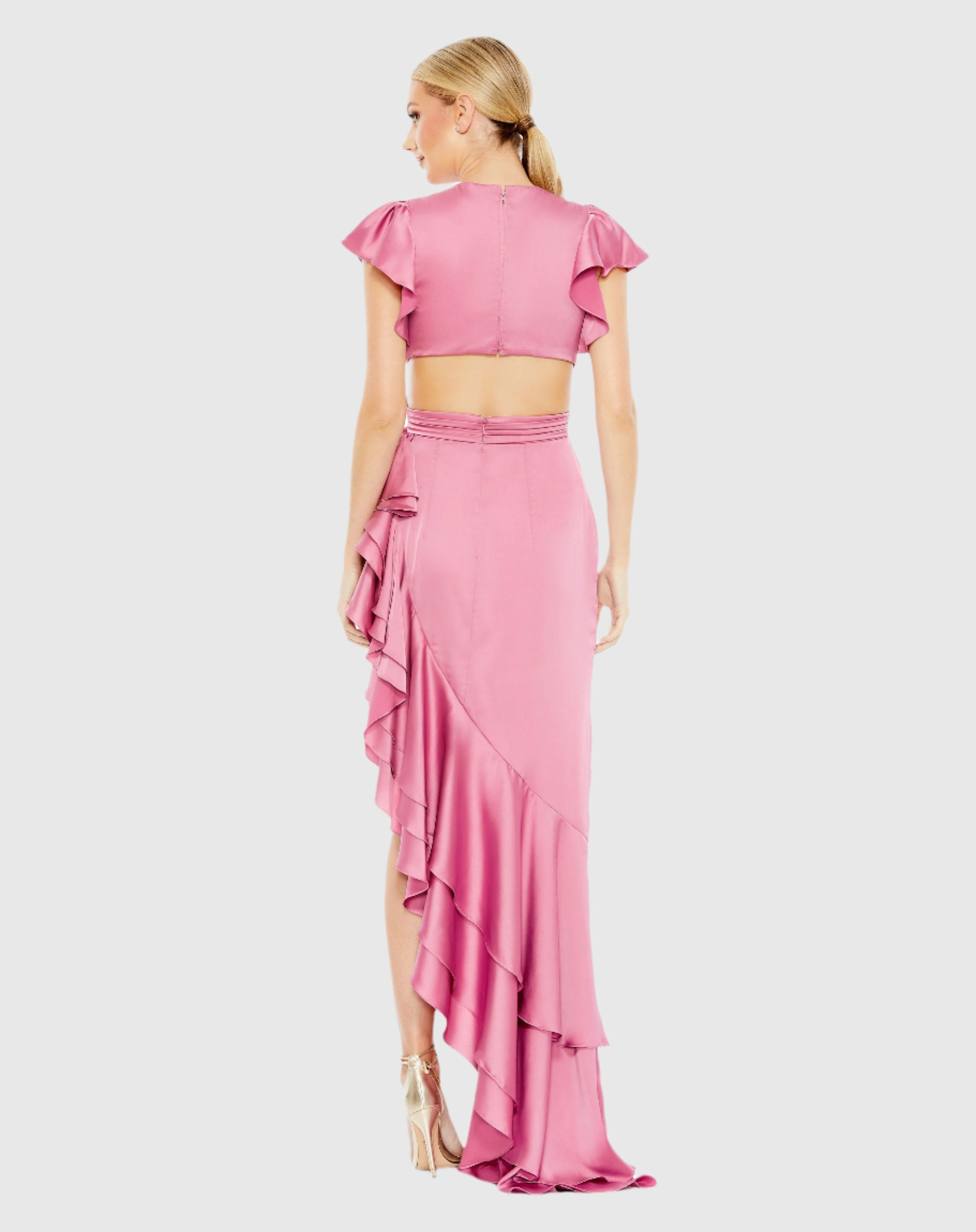 In The Moment High Low Tulle Dress - Magenta Pink - H&O