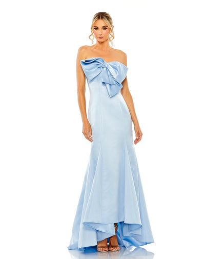Strapless Bow Mermaid Gown