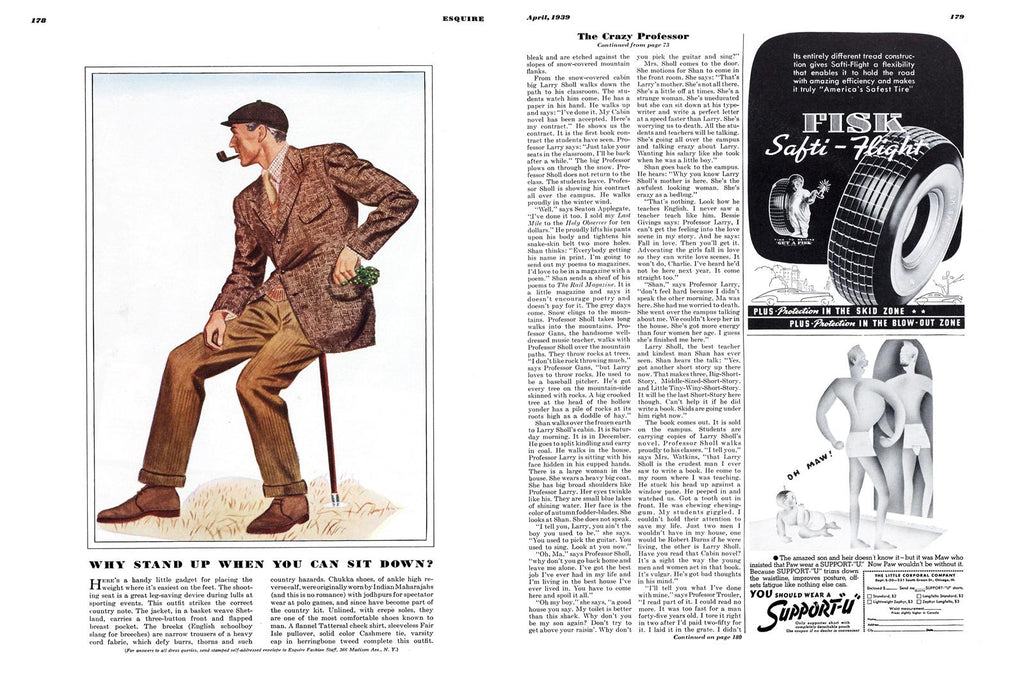 Shooting Stick article Hutton Esquire 1939