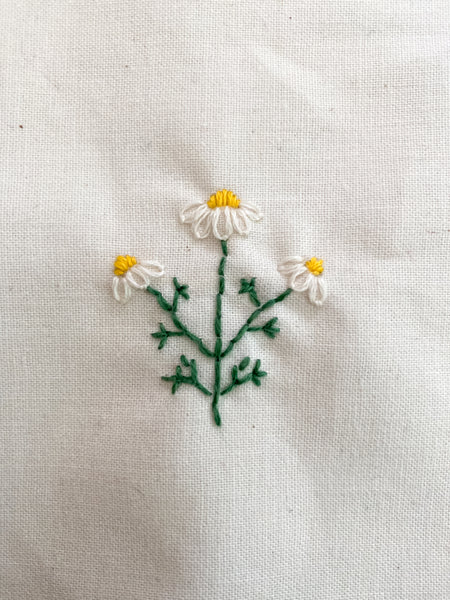 chamomile embroidery