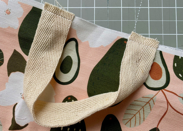 Sewing on bag handles