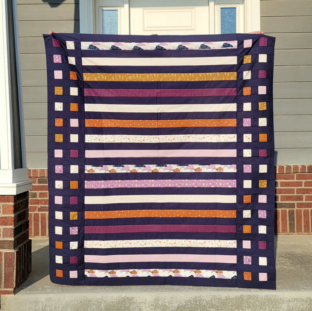 Simple Stripes Quilt by Angie Reece - @quiltyshug