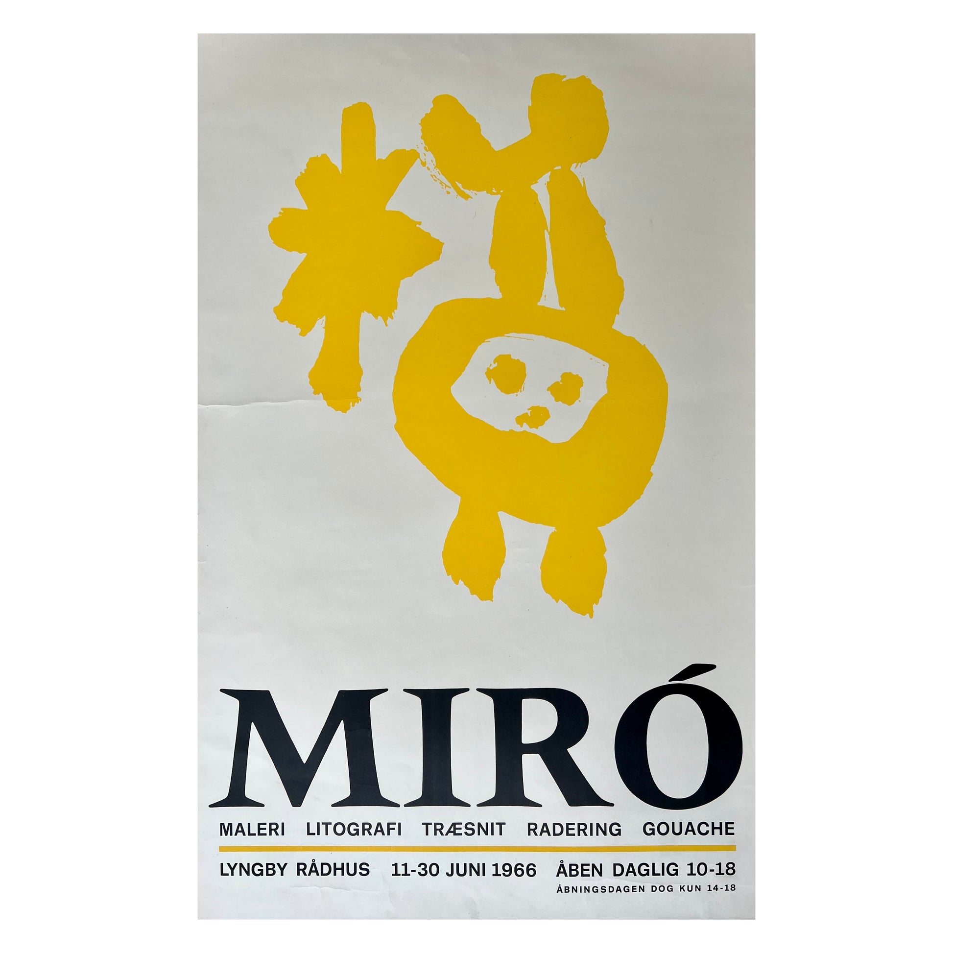 Miro. Exhibition poster, Københavns Kunsthandel