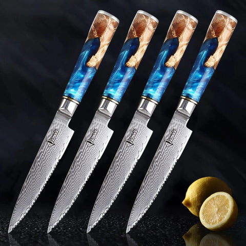 Tsunami Damascus Steak Knives Product Image 5