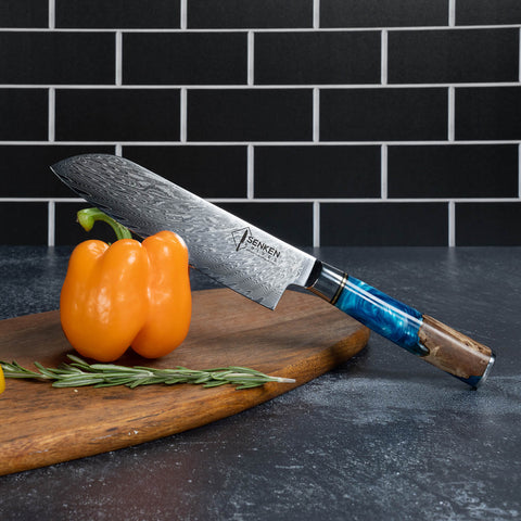 Tsunami Japanese Damascus Santoku Knife Senken Knives Kitchen Lifestyle Product