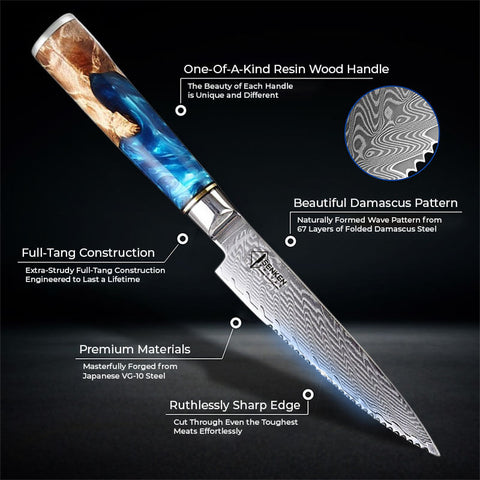 Tsunami Damascus Steak Knives Product Image 2
