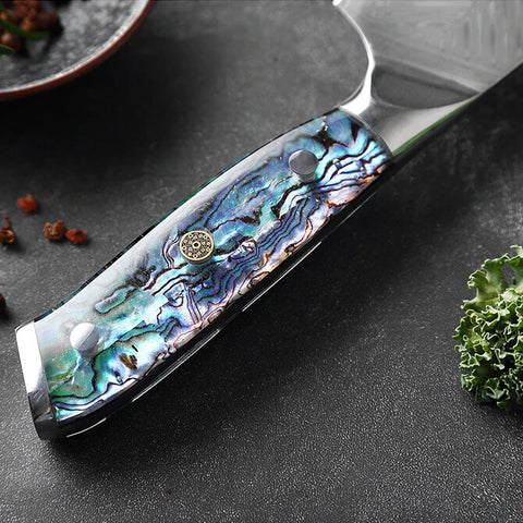 Umi Abalone Shell Handle Close Up