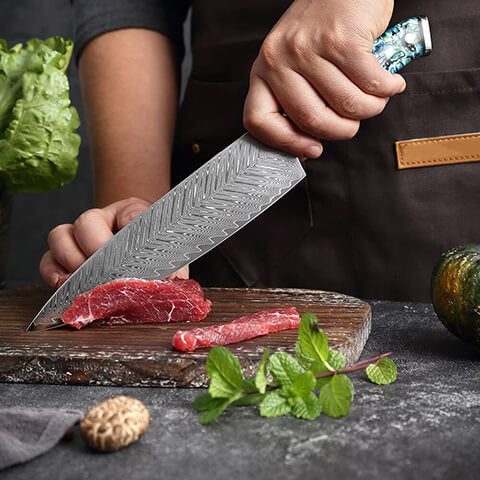 Umi 8 Inch Chef Knife Cutting Meat
