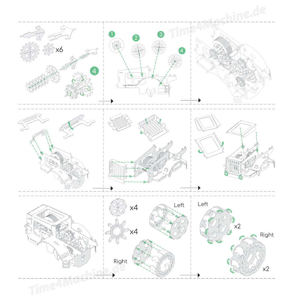 Montageanleitung Hot Tractor time4machine.de Präzision Hochwertige Materialien, Nostalgischer Charme.
Detailreiches Design, Funktional