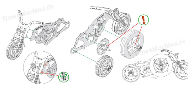 Handgefertigt
Funktionsmodell, MechanischesWunderwerk, Minifahrzeug Chrome Rider Montageanleitung