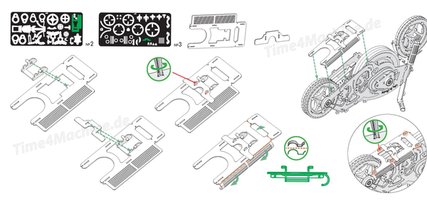 KreativesSpiel, Montageanleitung ModellbauDE, KünstlerischesIngenieurwesen, MechanischeGadgets