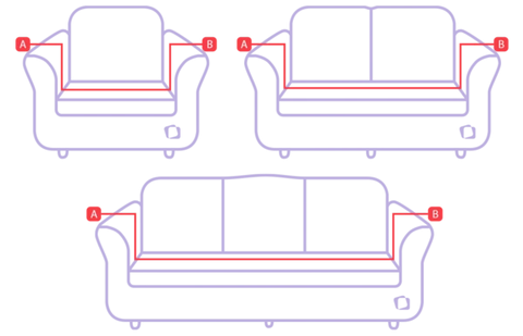 how to measure sofa covers