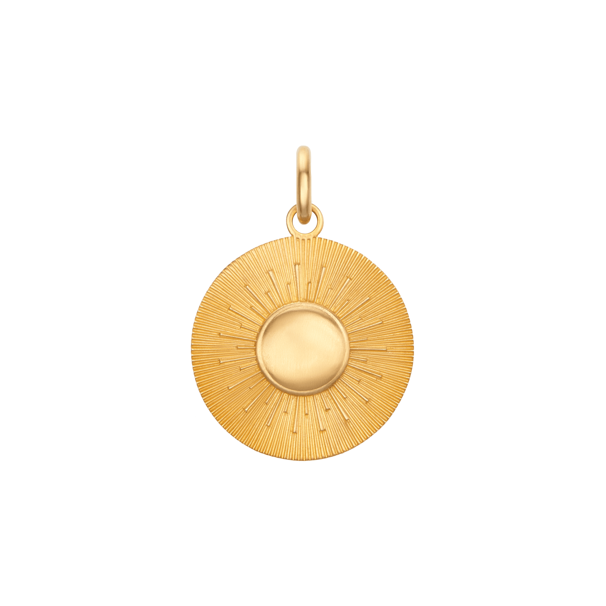 Sun Burst Medallion Charm - Rondel