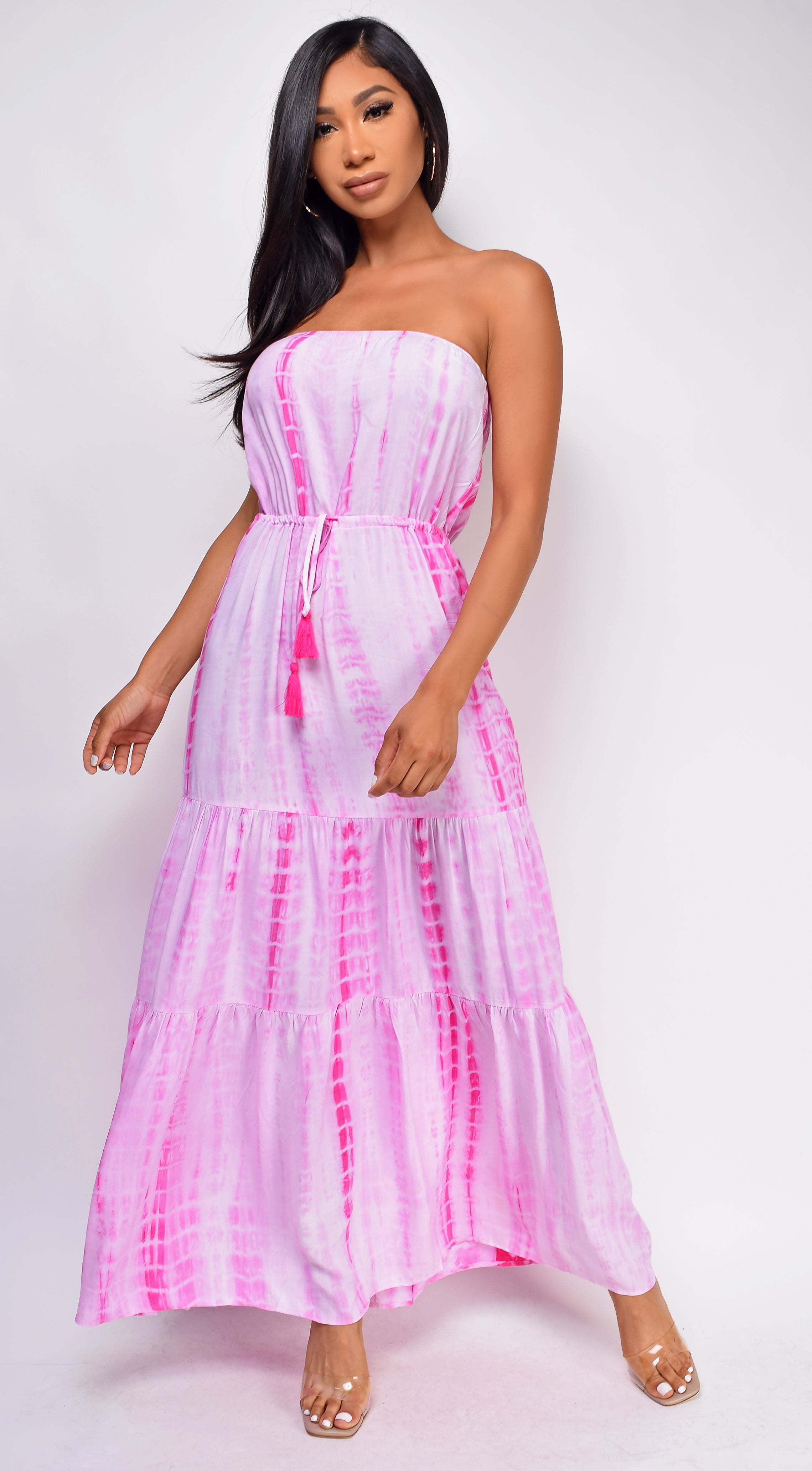 Boracay Pink Tie Dye Dress – Emprada