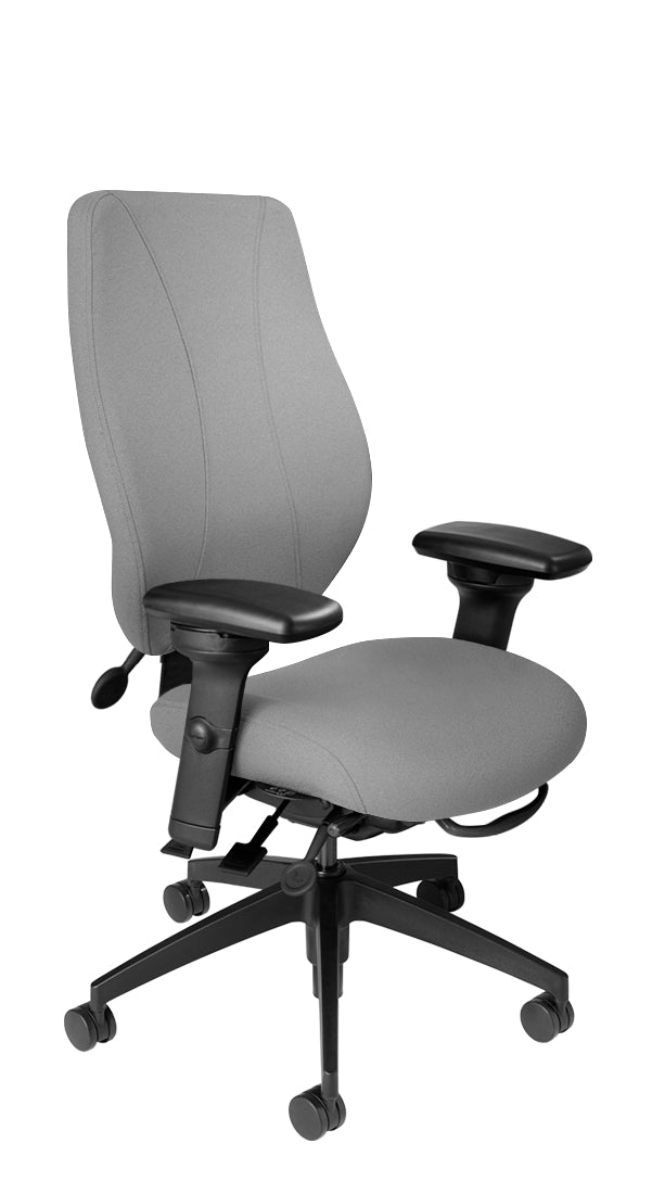 tCentric Hybrid with Upholstered Backrest and Seat, Midnight Black Frame - ergoCentric Store US product image