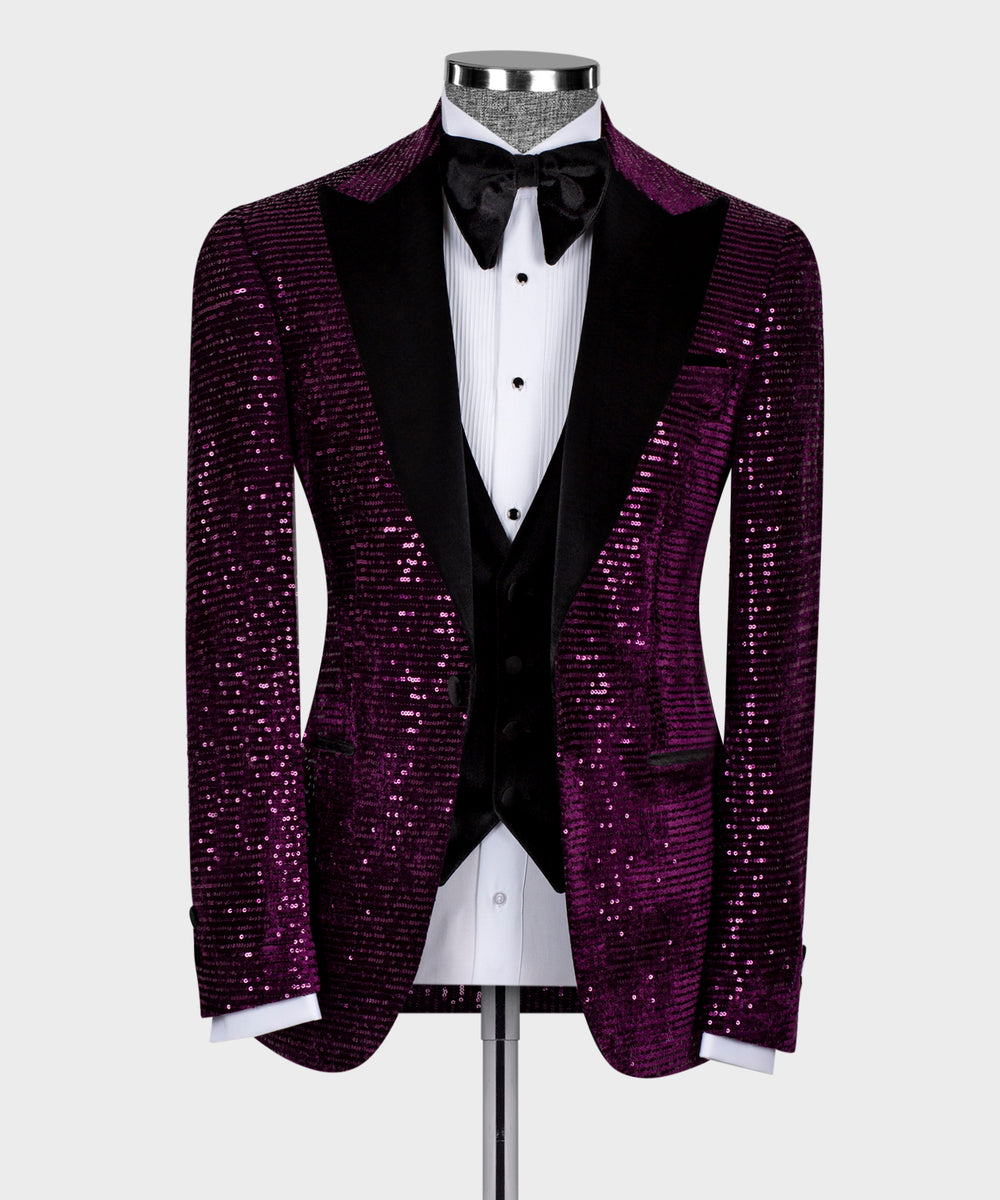 Velvet Collar Shining Tuxedo – LABERDE