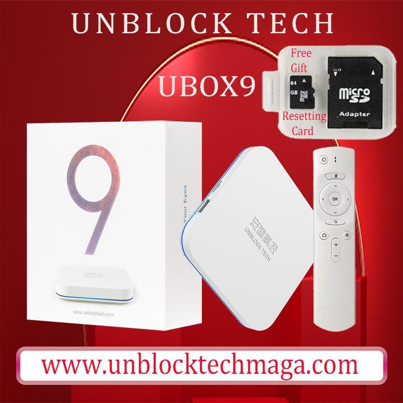 UNBLOCK TECH UBOX 9 Newest Generation 9th UBOX9 PRO MAX International  Jailbreak OS Version