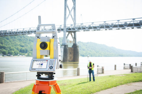 Carlson CRx2 Robotic Total Station in use
